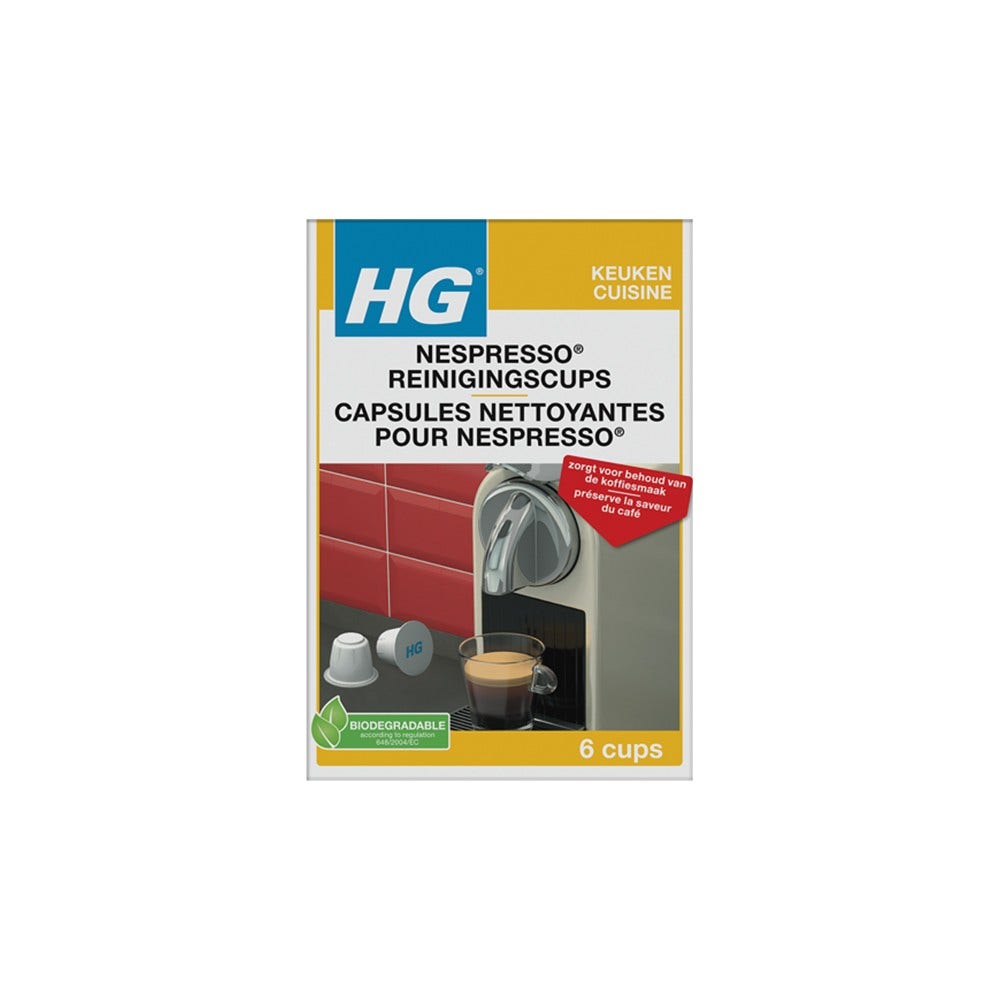 Capsules nettoyantes HG pour Nespresso®
