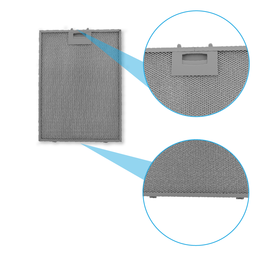 Filtre à graisse en métal 358x265mm d’origine Junker 703451 / 00703451