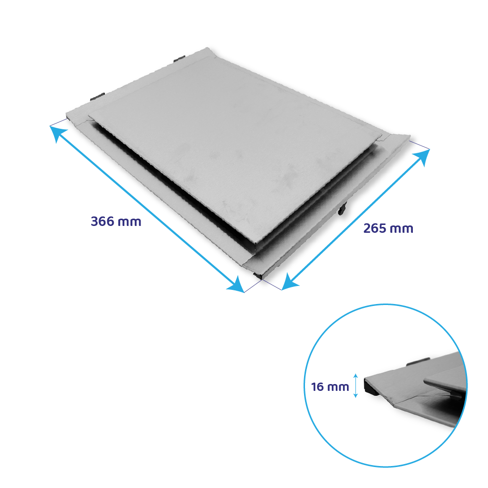 Filtre à graisse en métal 366x265mm d'origine Neff 704395 / 00704395
