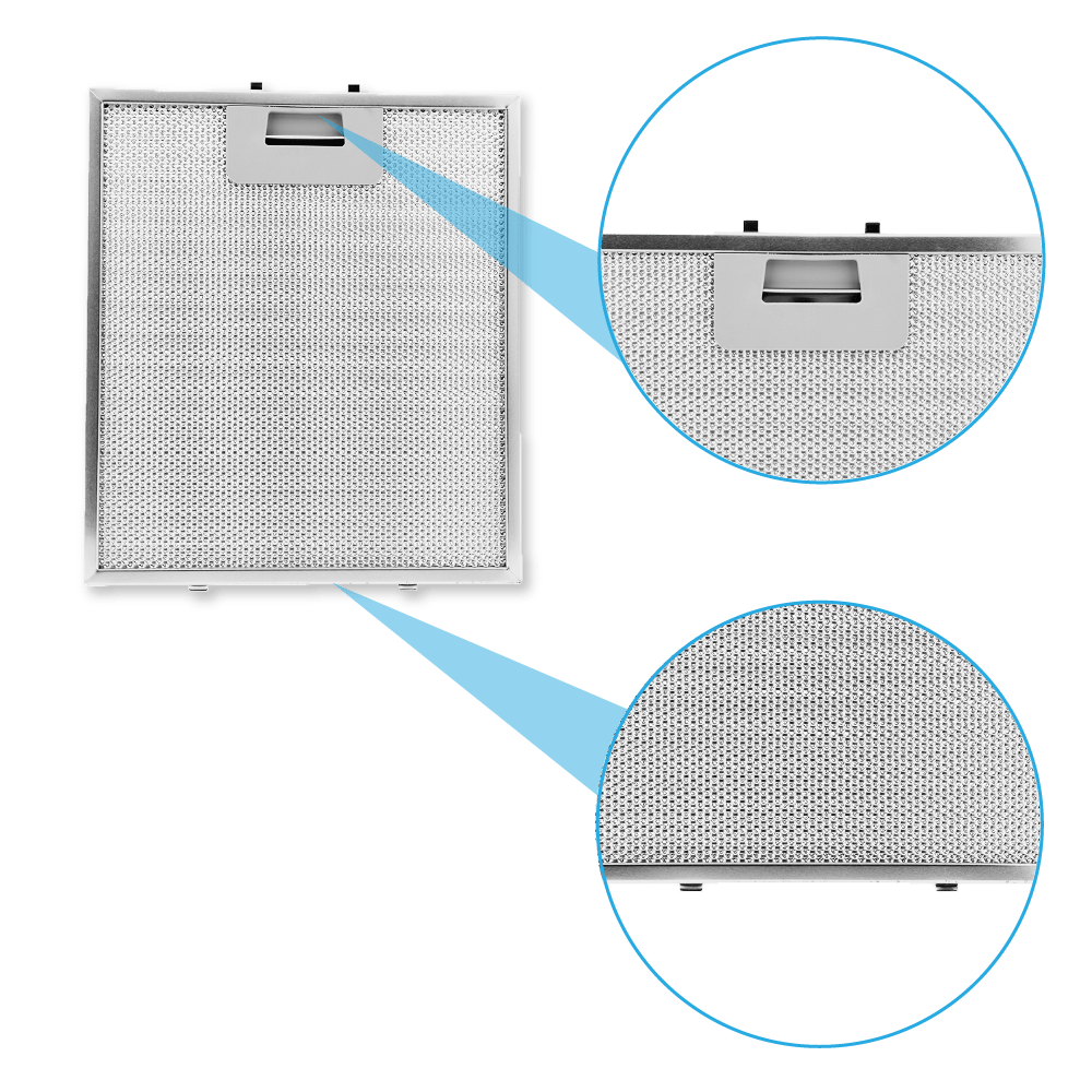 Pack Brandt AD1070X – 2x filtre à charbon et 2x filtre métallique