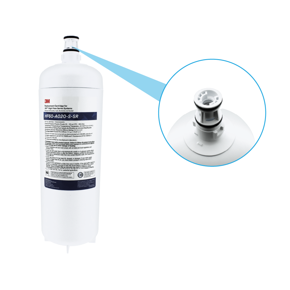Filtre à eau 3M™ High Flow Carbonless Absolute HF60-A020-S-SR / 5637225