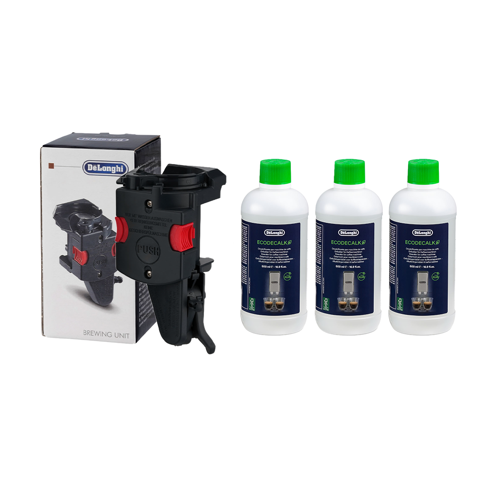 Kit d’entretien pour machine à café De’Longhi ECAM/ETAM : 1x unité de brassage / 3x détartrant