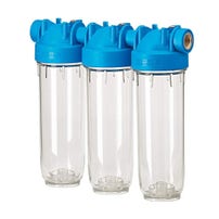 Triple boîtier de filtre Purway DP 10 Trio 3/4 OT TS