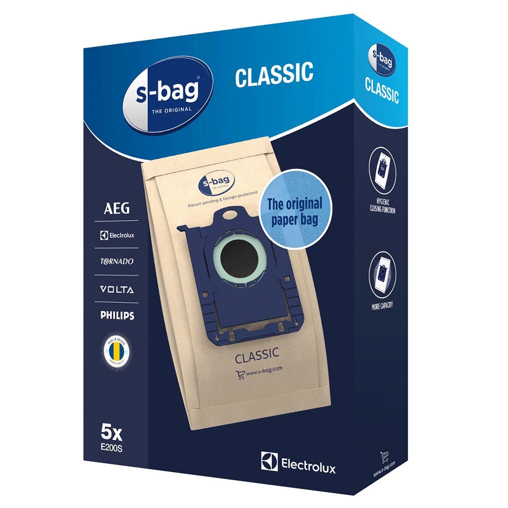Sacs aspirateurs (5pcs) Philips S-BAG Classic / E200S
