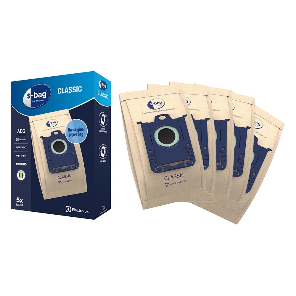Sacs aspirateurs (5pcs) Philips S-BAG Classic / E200S