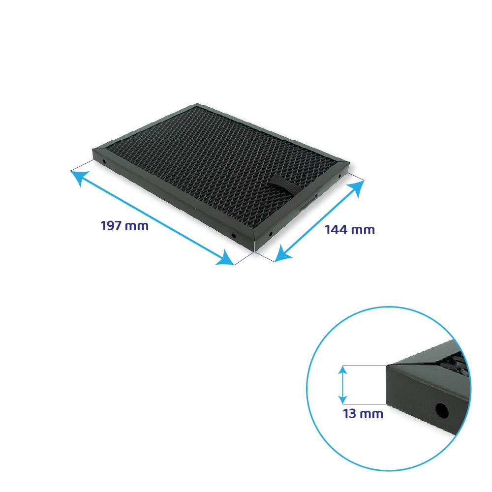 Filtre à charbon (2pcs.) Electrolux Longue durée OdourClean Plus MCFB88 / 9029804318