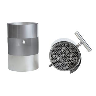 Filtre à fumées de bois ABCAT® sortie arrière Ø130x190 mm inox