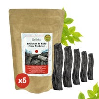 Charbon actif de purification (5pcs) Binchotan Japonais de Kishu Bio Authentique (Certifié)