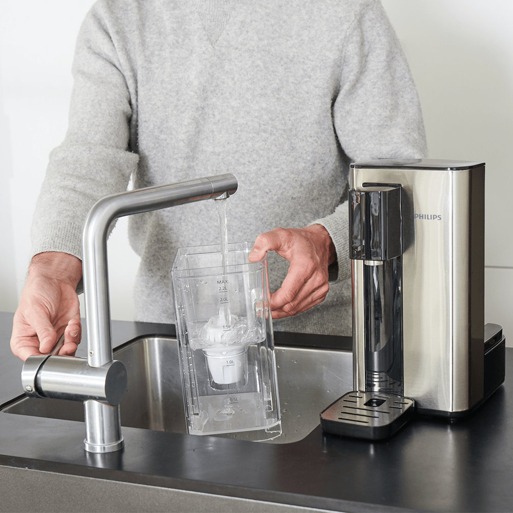 Distributeur d'eau chaude Philips ADD5906S (filtre aussi les PFAS) compatible avec BRITA