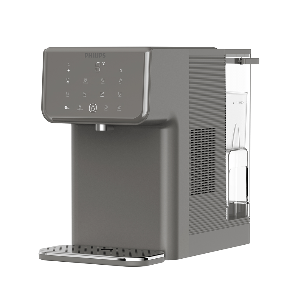 Fontaine à eau pour particulier - chaude et froide tout-en-un Philips ADD5981GR (filtre aussi les PFAS) compatible avec BRITA