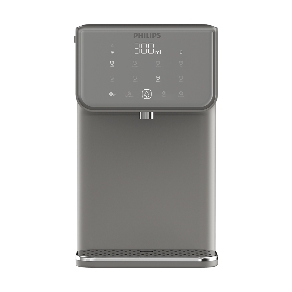 Fontaine à eau pour particulier - chaude et froide tout-en-un Philips ADD5981GR (filtre aussi les PFAS) compatible avec BRITA