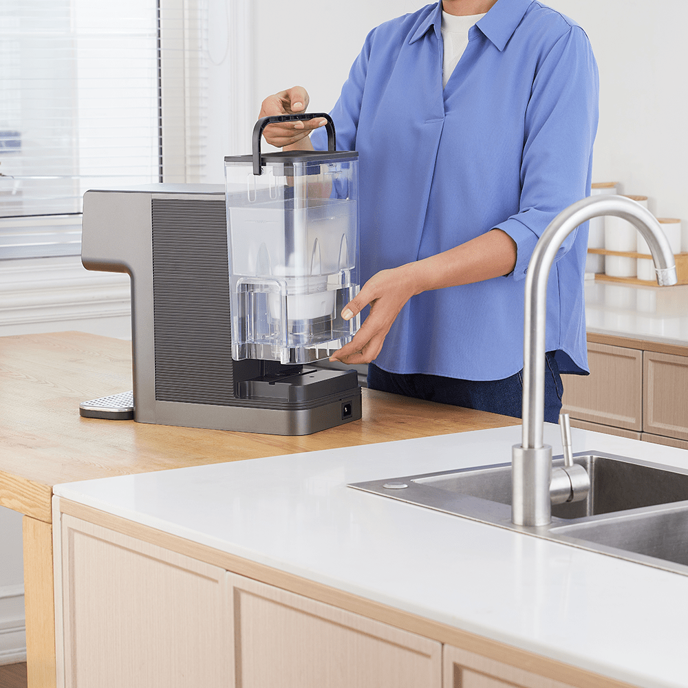 Fontaine à eau pour particulier - chaude et froide tout-en-un Philips ADD5981GR (filtre aussi les PFAS) compatible avec BRITA