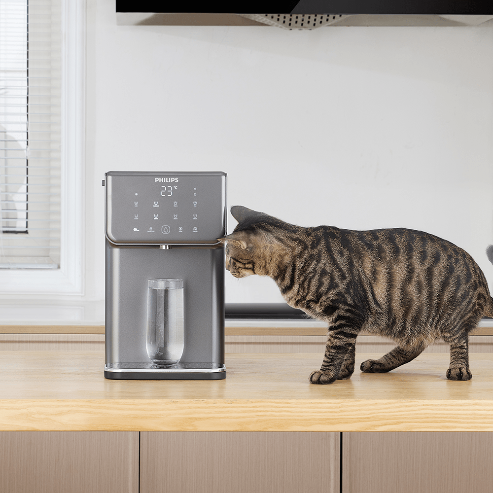 Fontaine à eau pour particulier - chaude et froide tout-en-un Philips ADD5981GR (filtre aussi les PFAS) compatible avec BRITA