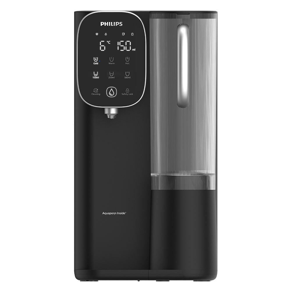 Fontaine à eau pour particulier - Osmose Inverse Philips chaude + froide ADD6912BK (filtre aussi les PFAS)