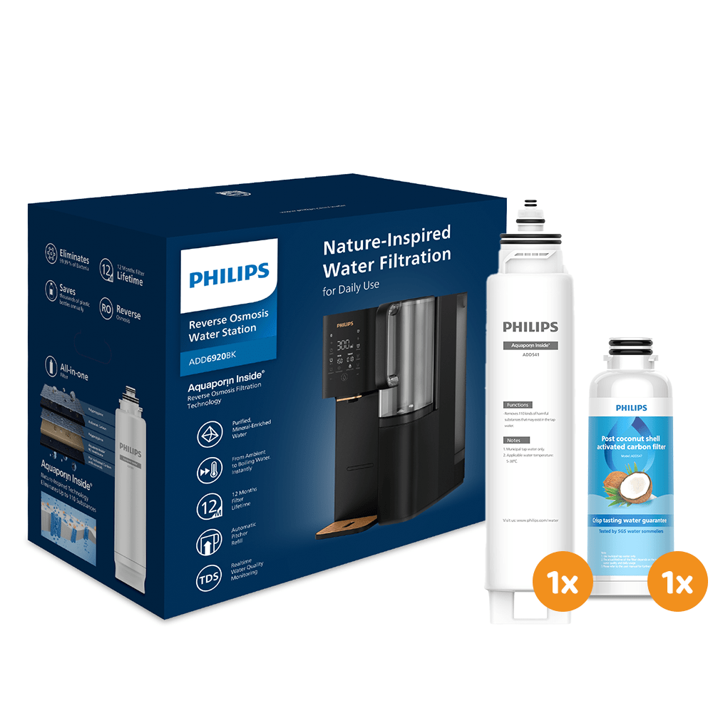 Fontaine à eau pour particulier - Osmose Inverse Philips ADD6920BK (filtre aussi les PFAS)