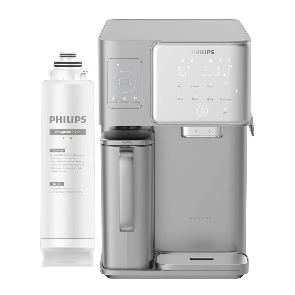 Fontaine à eau pour particulier - Osmose Inverse Philips chaud + froid + Glaçons ADD6922DG (filtre aussi les PFAS)