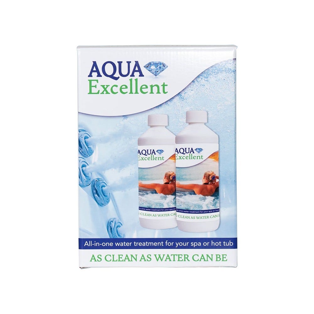 Aqua Excellent All-In-One Entretien de l’eau pour spa et jacuzzi (2 × 1 L)