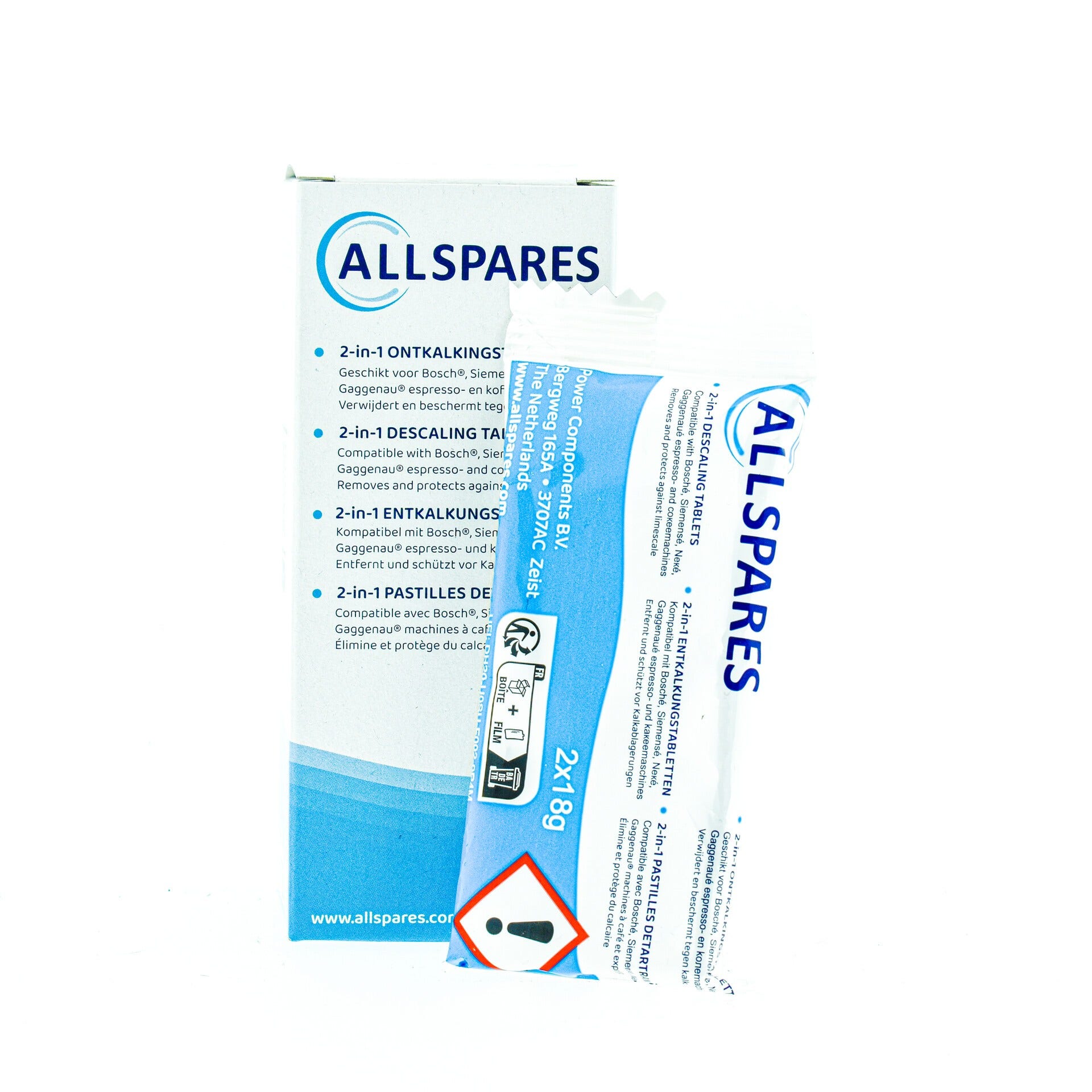 Pastilles détartrantes 2-en-1 (6x18gr) Siemens EQ / 00311975 / TZ80002 par AllSpares
