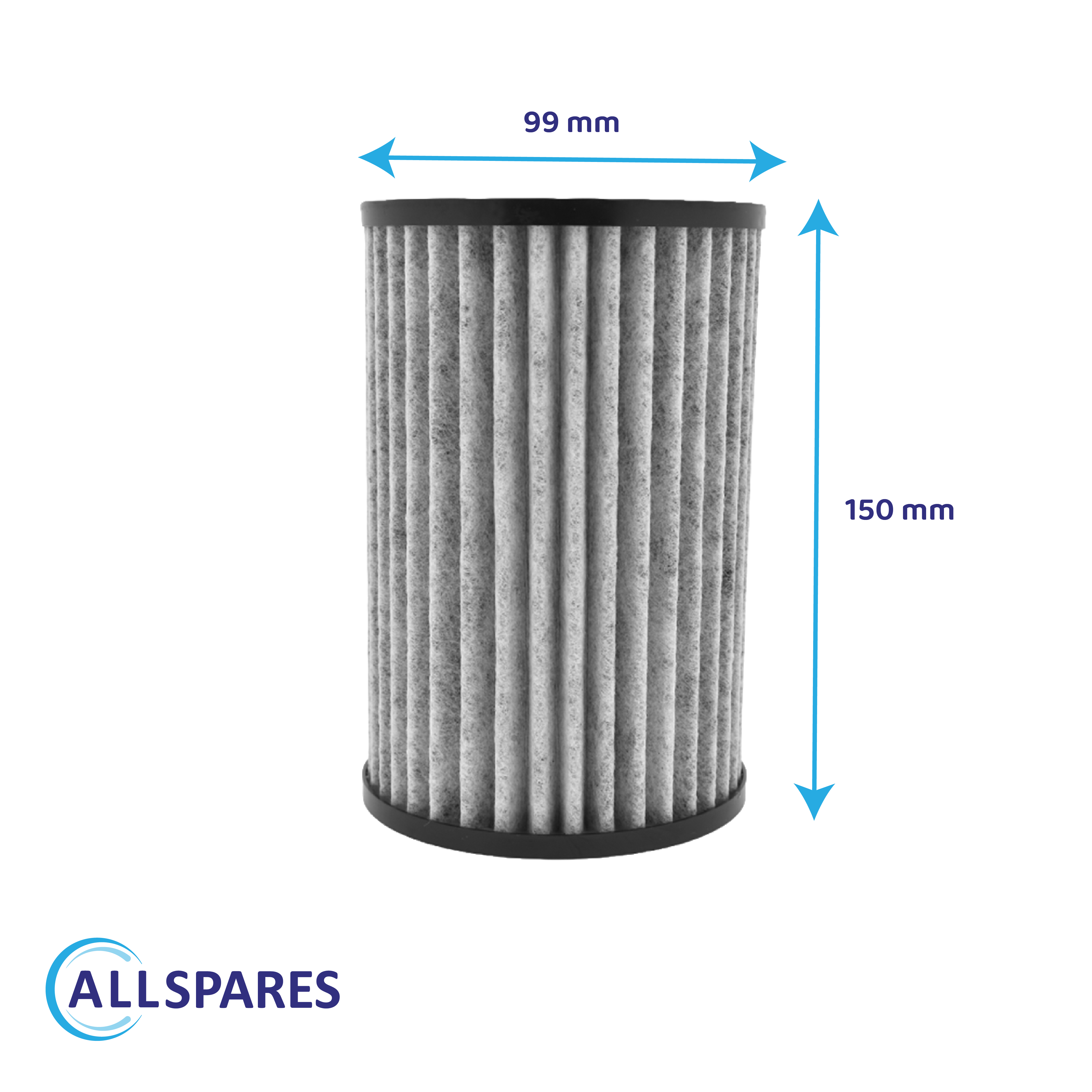 Filtre à charbon actif compatible avec Meltem M-WRG-II