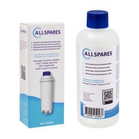 Kit d'entretien compatible avec Delonghi cartouche filtrante + détartrant (500ml)