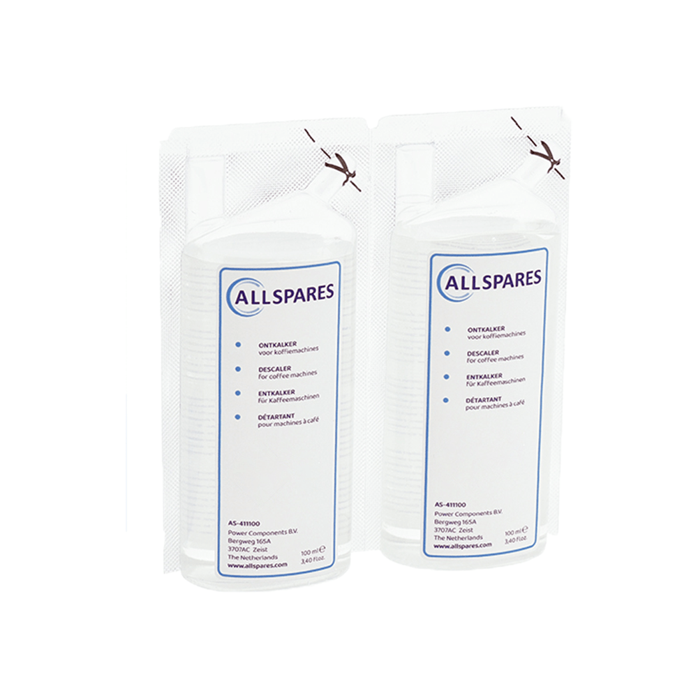 Détartrant (2x 100ml pour 2 mois) d'origine AEG M3BICD200 pour machines à café par AllSpares