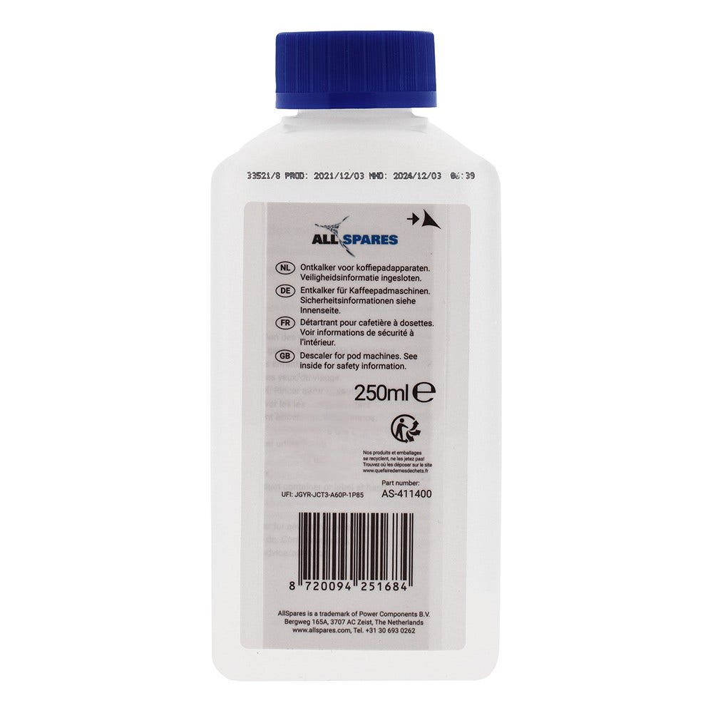 Détartrant liquide (250ml) Philips Senseo CA6520/00 par AllSpares