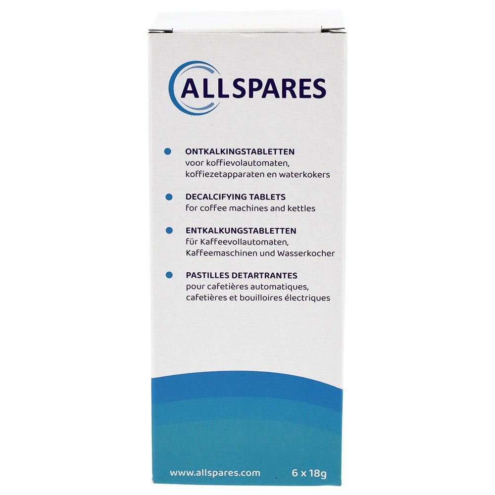 Pastilles détartrantes universelles (6pcs) AS-411967 pour machine à café par AllSpares