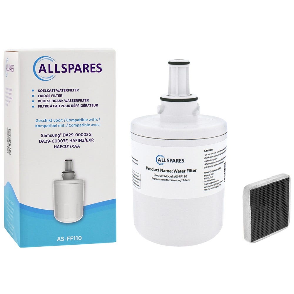Pack 1x Filtre à eau + 1x Filtre à air pour Samsung frigo