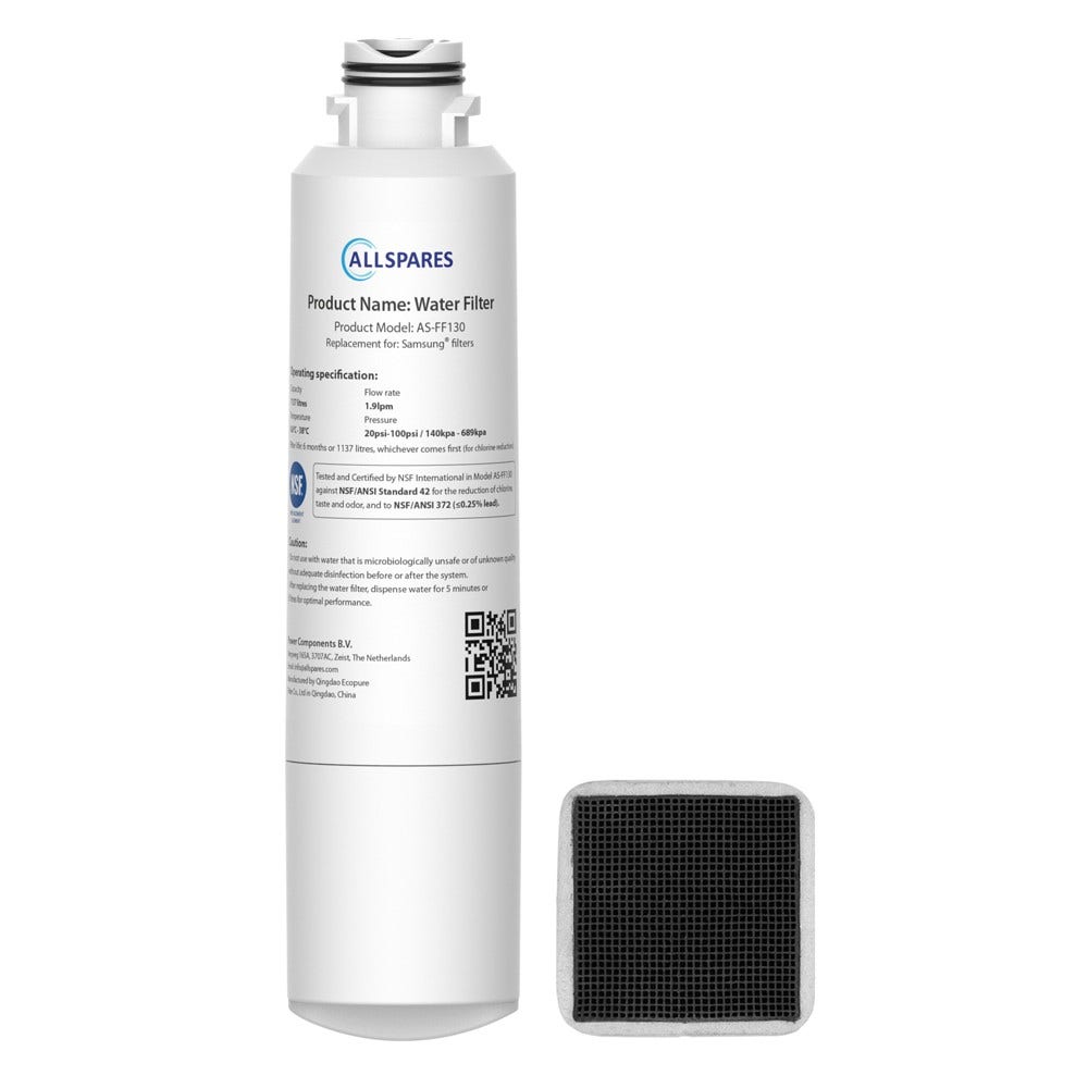 Pack 1x Filtre à eau + 1x Filtre à air pour Samsung frigo