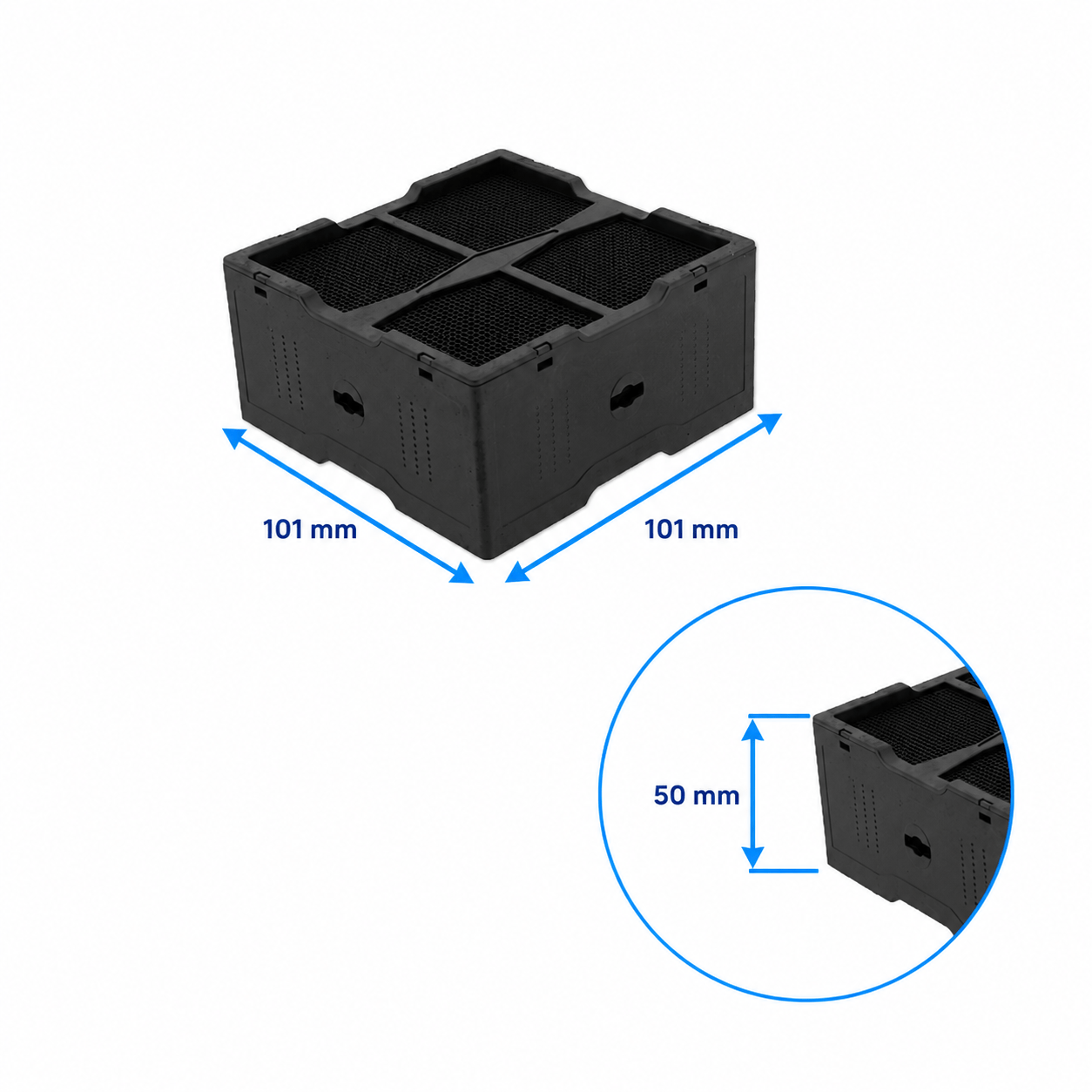 Filtre céramique compatible avec Elica NikolaTesla KIT0120952 (4 pcs.)