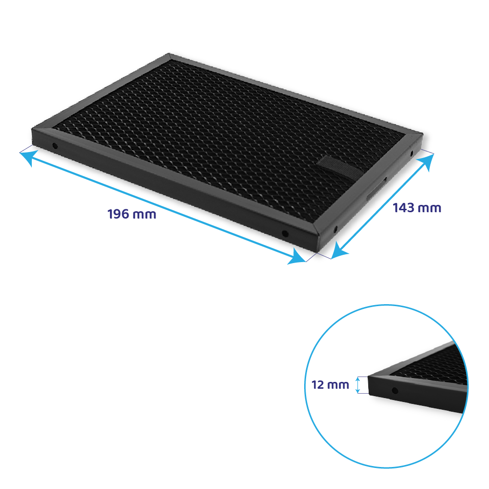 Filtre à charbon régénérable compatible avec AEG 140237131010