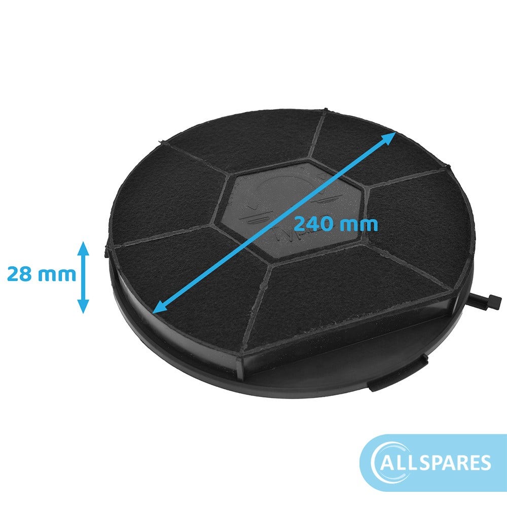 Filtre à charbon pour Scholtes HV16A / HV16W / H600B / Type 28