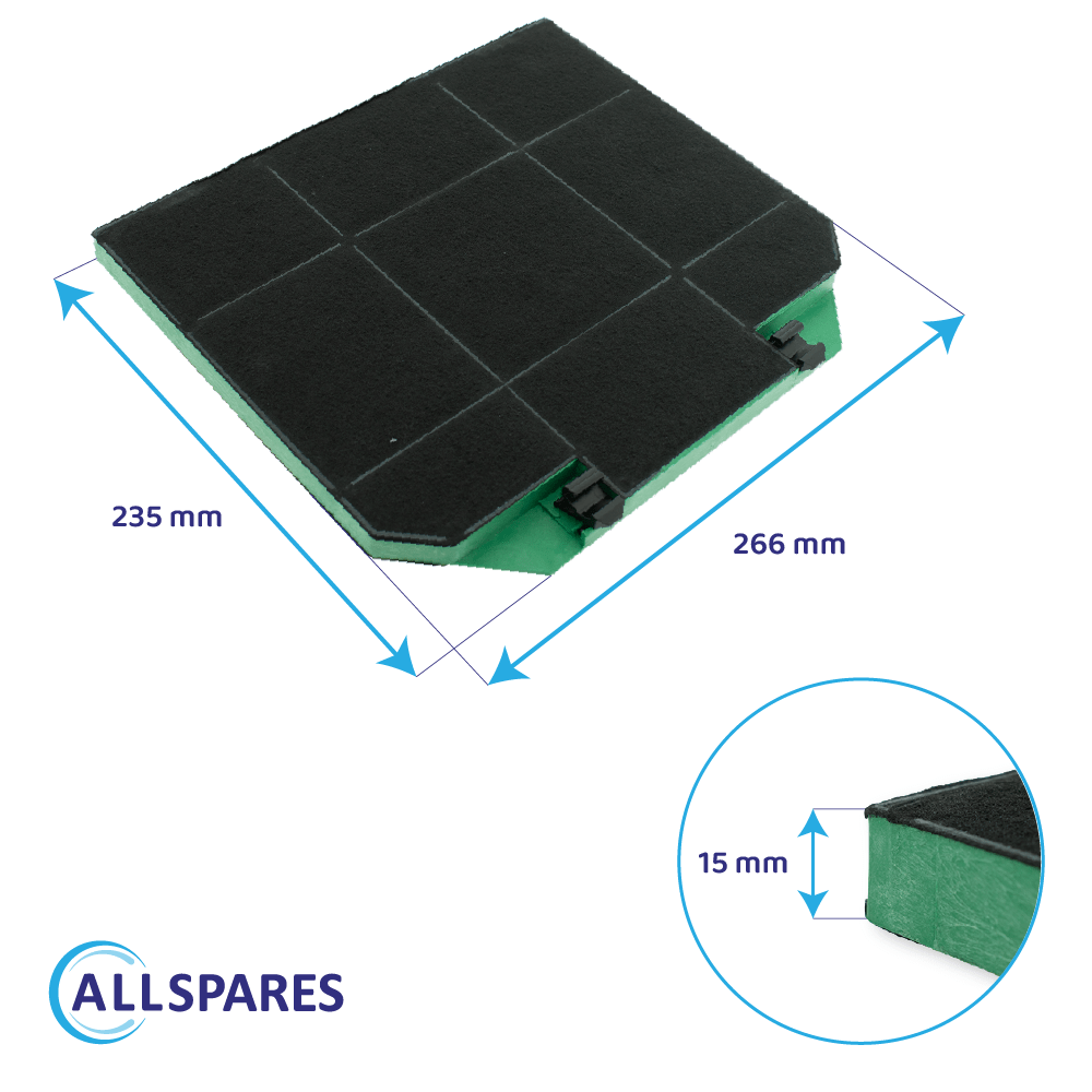 Filtre à charbon longue durée Electrolux MCFE33 / 9029801322 par AllSpares