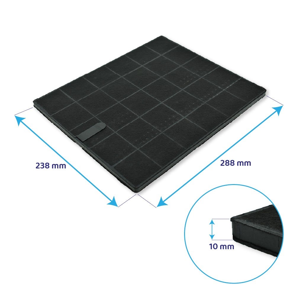 Filtre à charbon compatible avec Pando FCA 580058300073