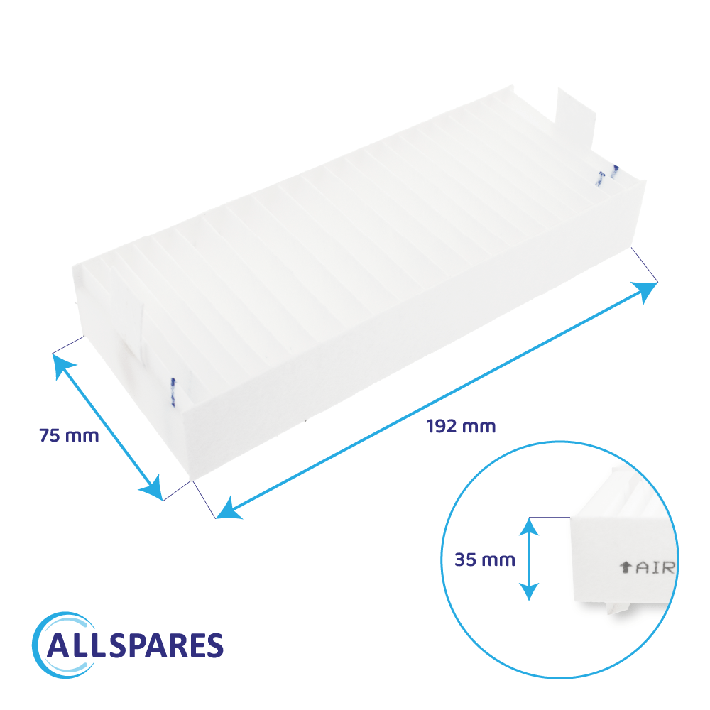 Filtre acoustique (4pcs) Gaggenau 17004801 / CA084010 par AllSpares