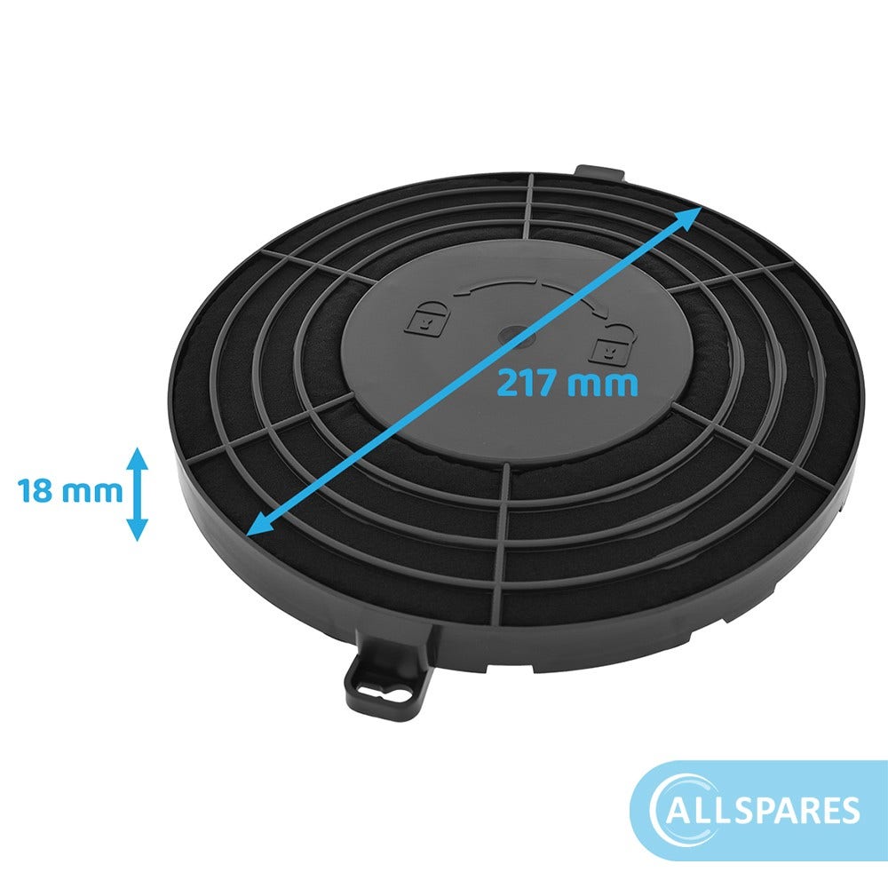 Filtre à charbon longue durée Indesit Type 48 / AMC037 par AllSpares
