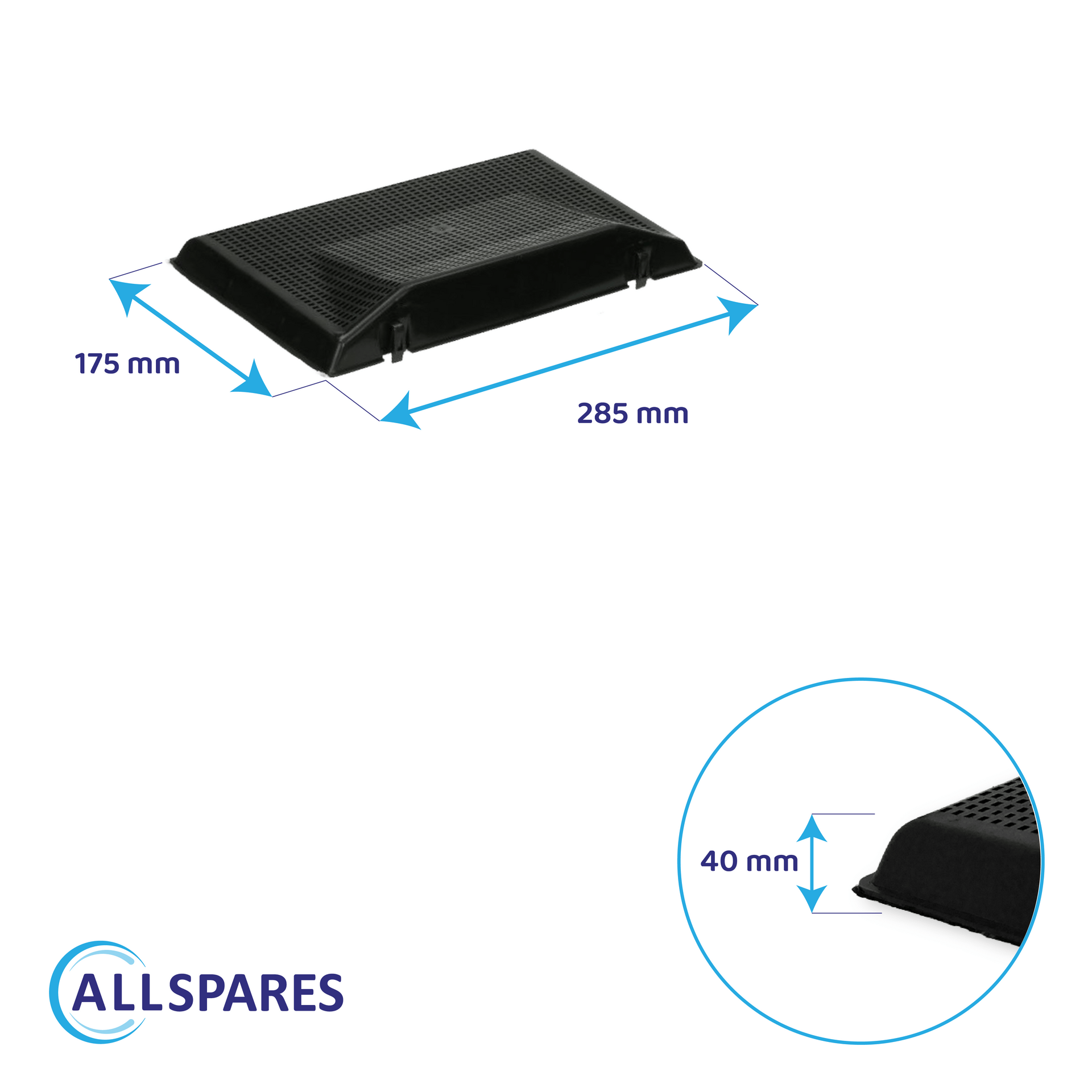 Filtre à charbon (2pcs) Type 37 / AMC962 / NYTTIG FIL 601 par AllSpares