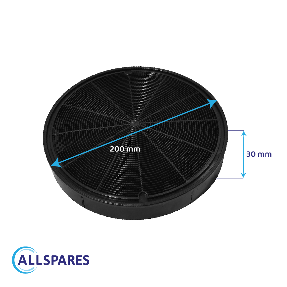 Filtre à charbon (2pcs) Roblin 112.0391.557 par AllSpares