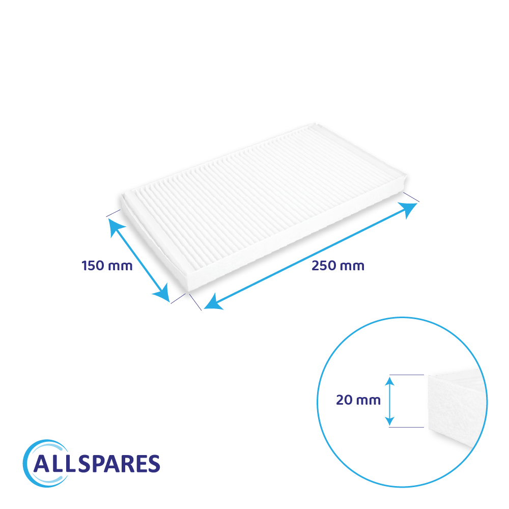 Filtre pour VMC (2pcs) Itho Daalderop HRU ECO 200 (F7)
