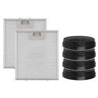 Pack Klarstein Annabelle - 4x filtre à charbon et 2x filtre métallique