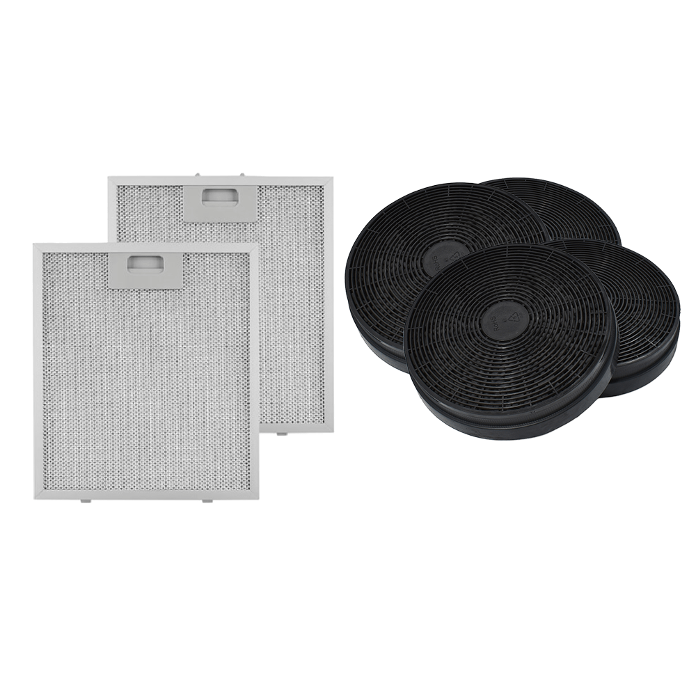 Pack Klarstein Kronleuchter - 4x filtre à charbon et 2x filtre métallique
