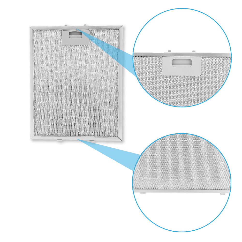 Filtre à graisse en métal 310x250mm Neff 353110 / 00353110 par AllSpares
