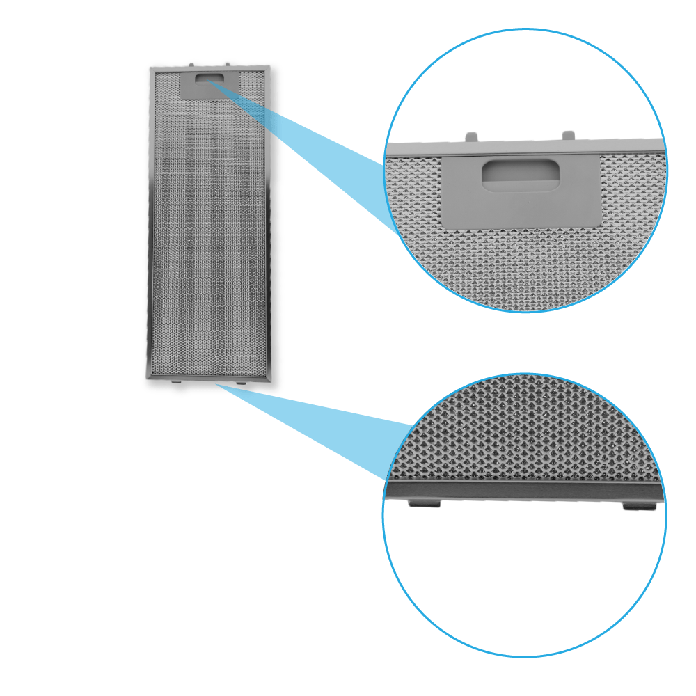 Filtre à graisse en métal 445x175mm d'origine Neff 352813 / 00352813 par AllSpares