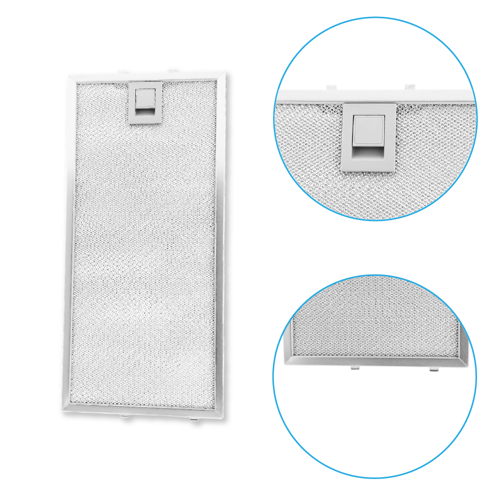 Filtre à graisse en métal 350x164mm Neff 435204 / 00435204 par AllSpares