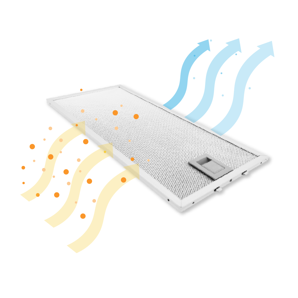 Filtre à graisse en métal 350x164mm Neff 435204 / 00435204 par AllSpares