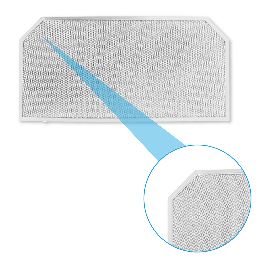 Filtre à graisse en métal 249x510mm Neff 00285348 / 285348 (arrière) par AllSpares