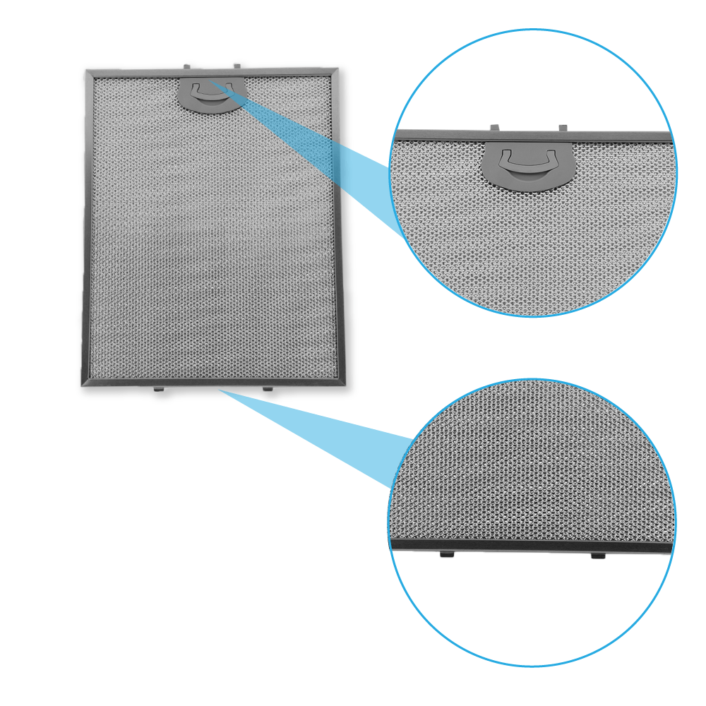 Filtre à graisse en métal 317x257mm compatible avec Samsung DG81-00415A
