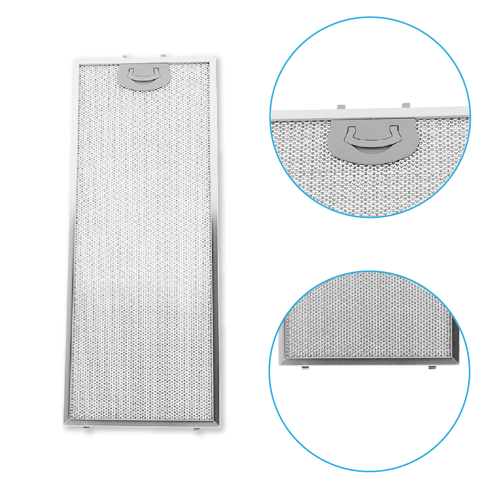 Filtre à graisse en métal 482x192mm compatible avec Pitsos 2MIC61T...