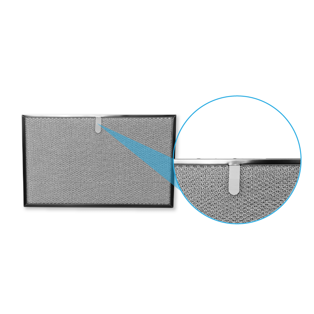 Filtre à graisse en métal 401x247mm Novy 7400020 par AllSpares
