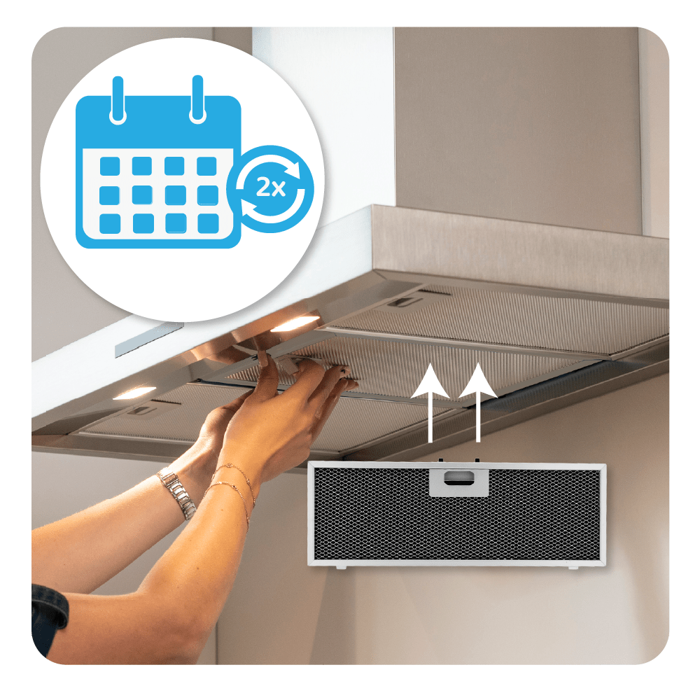 Filtre à charbon longue durée compatible avec AEG OdourClean Plus MCFB86PL / 9029865830